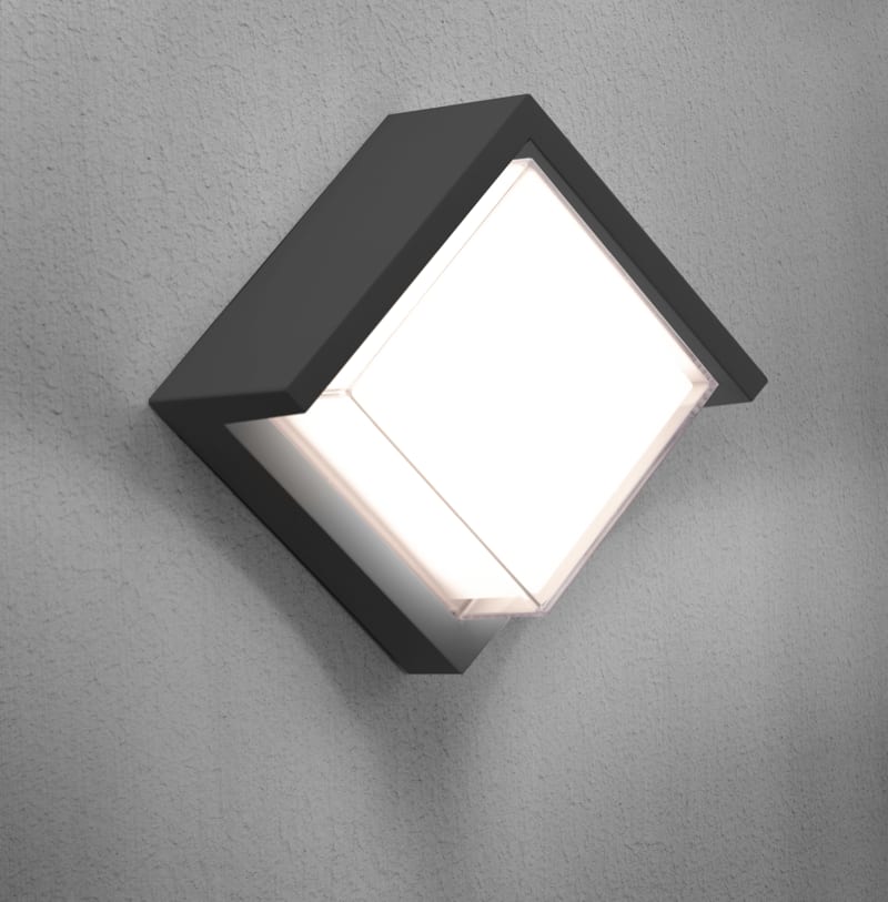 CENTURY - PLAFONIERA LED PURA CUBE ANTRACITE