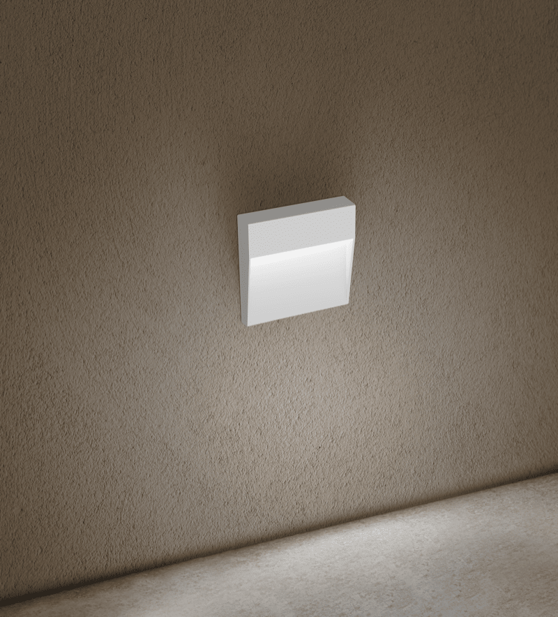 CENTURY - SEGNAPASSO LED PASEO QUADRATO BIANCO