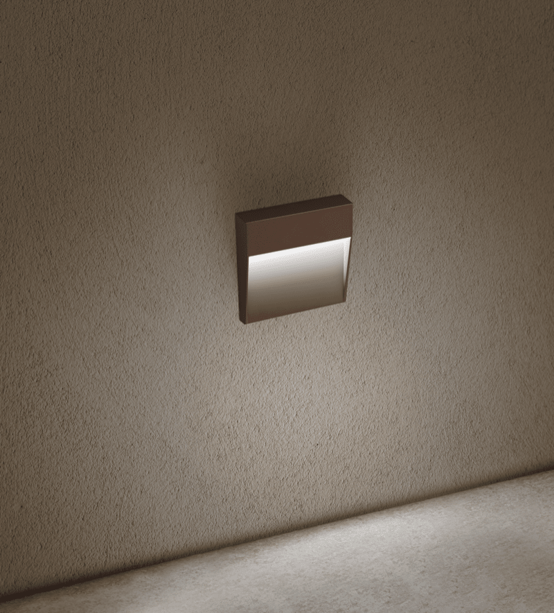 CENTURY - SEGNAPASSO LED PASEO QUADRATO CORTEN