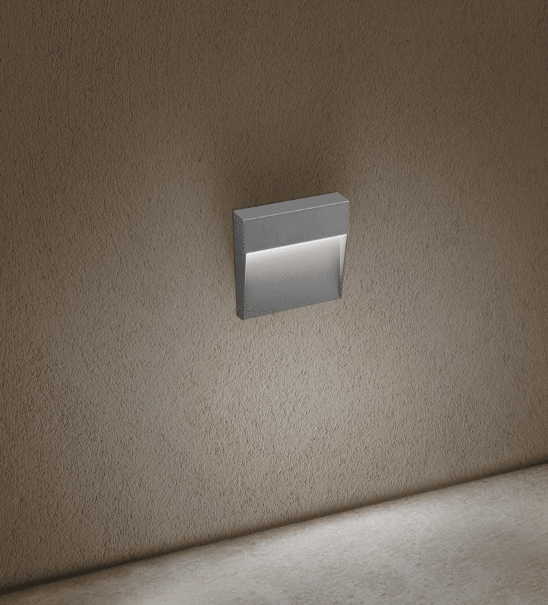 CENTURY - SEGNAPASSO LED PASEO QUADRATO GRIGIO
