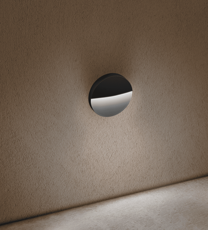 CENTURY - SEGNAPASSO LED PASEO TONDO NERO
