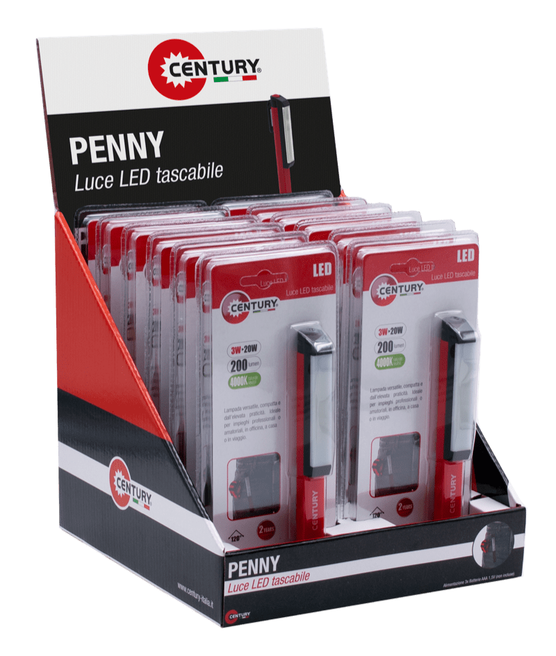 CENTURY - TORCIA LED PENNY BATT.3X1,5V AAA