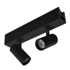 CENTURY - SPOTLIGHT LINEARE PRIS MEA 2 LUCI NERO