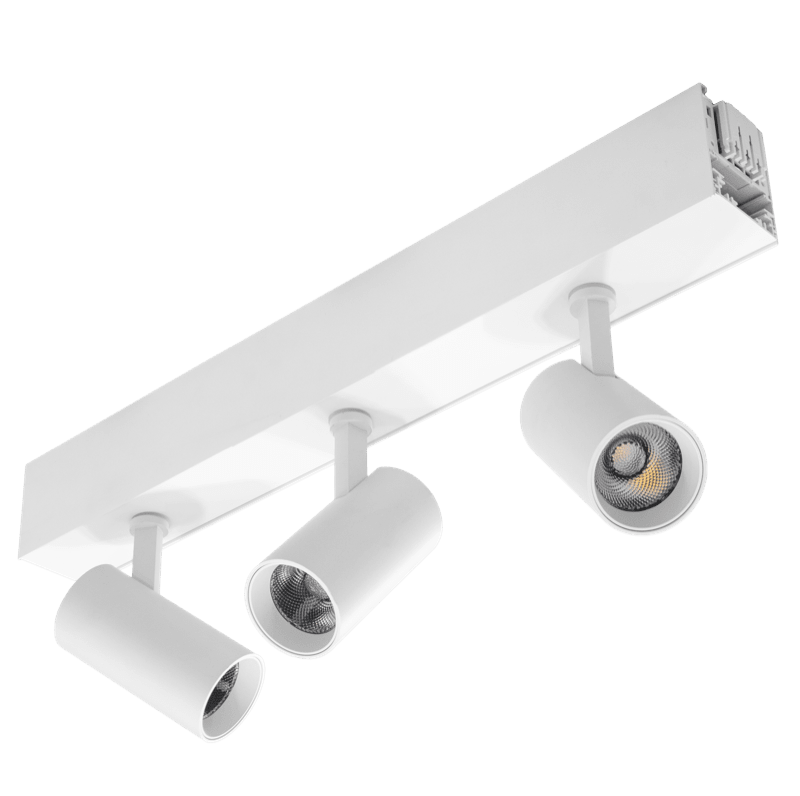 CENTURY - SPOTLIGHT LINEARE PRIS MEA 3 LUCI BIANCO