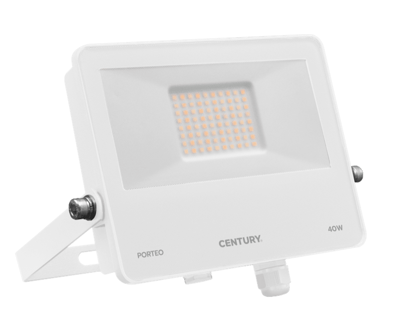 CENTURY - PROIETTORE LED PORTEO BIANCO