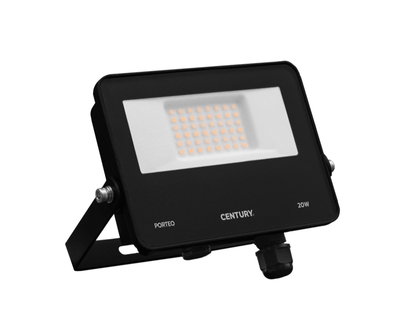 CENTURY - PROIETTORE LED PORTEO NERO PTONE-209500