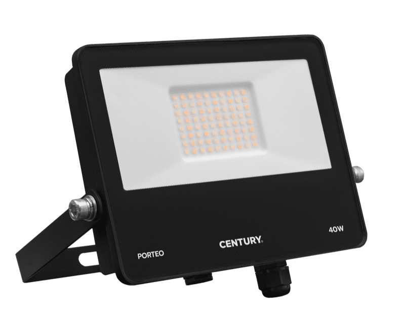 CENTURY - PROIETTORE LED PORTEO NERO