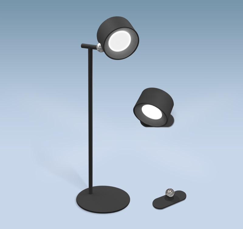CENTURY - LAMP. D'ARREDO PIXEL RICAR. NERO