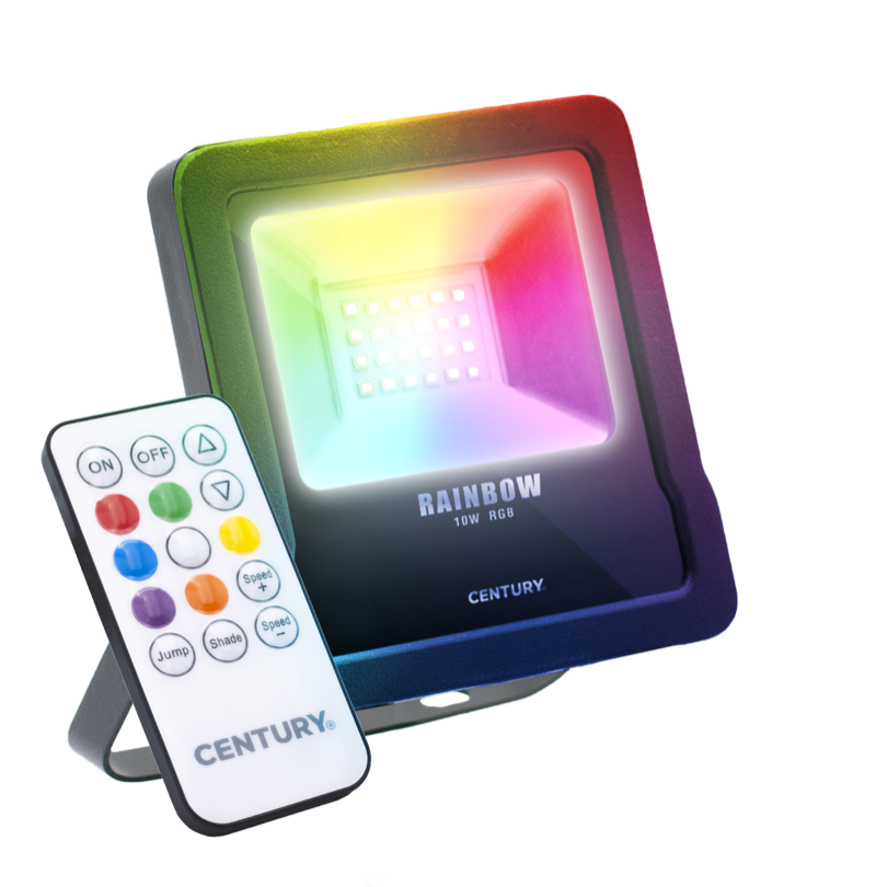 CENTURY - PROIETTORE LED RAINBOW NERO RBW-109510