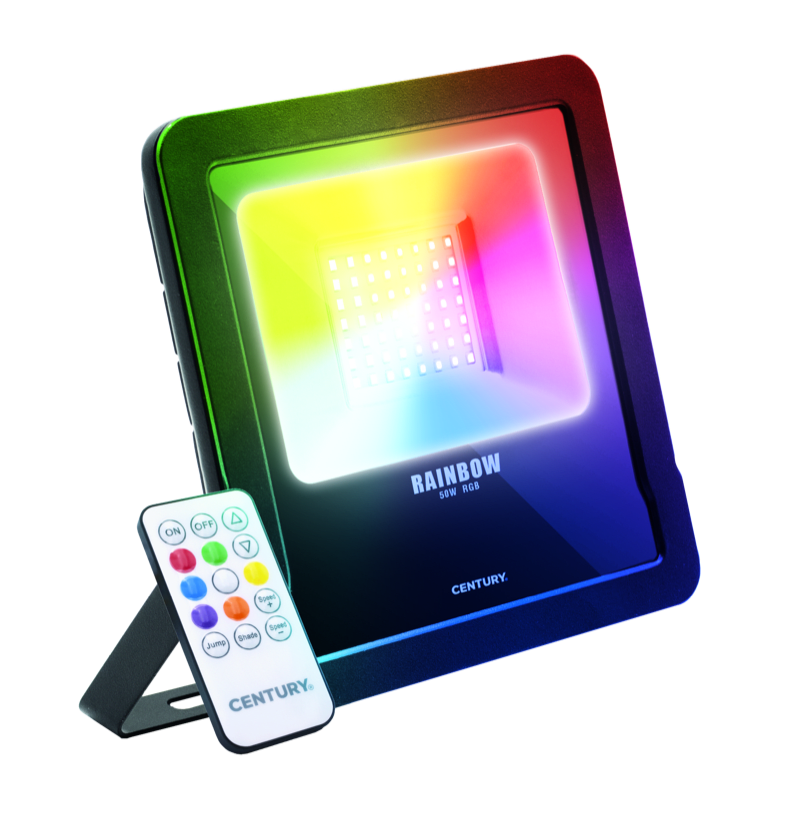 CENTURY - PROIETTORE LED RAINBOW NERO