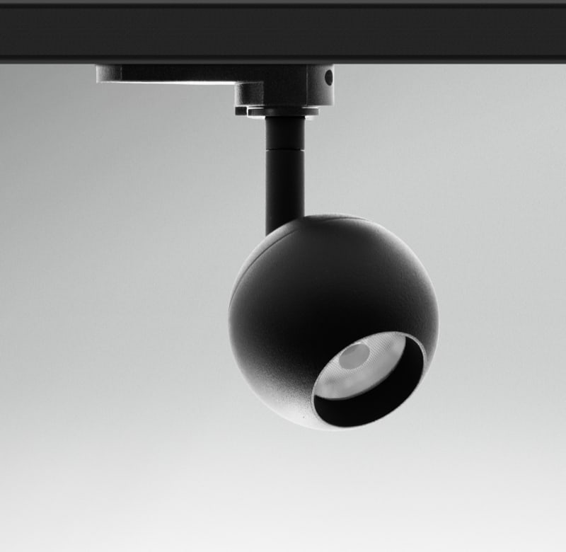 CENTURY - SPOTLIGHT LED REGIA MINI SFERA NERO