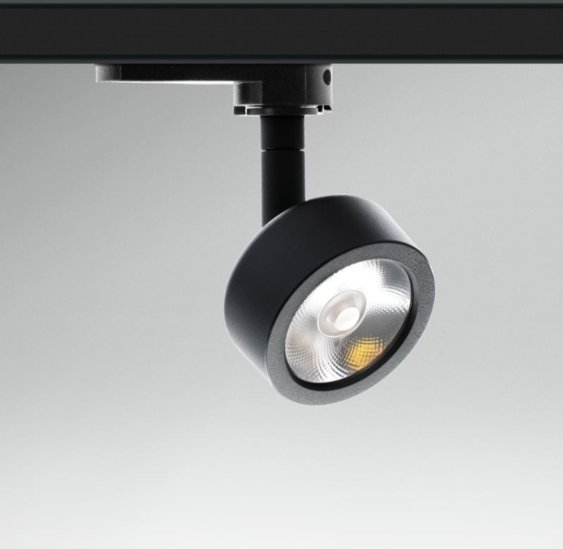 CENTURY - SPOTLIGHT LED REGIA MINI TONDO NERO