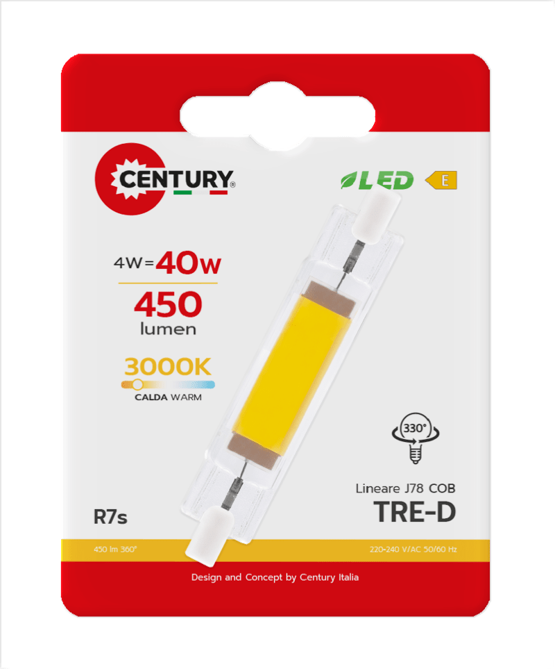 CENTURY - LAMP. LED TRE-D COB TRCOB-047830BL