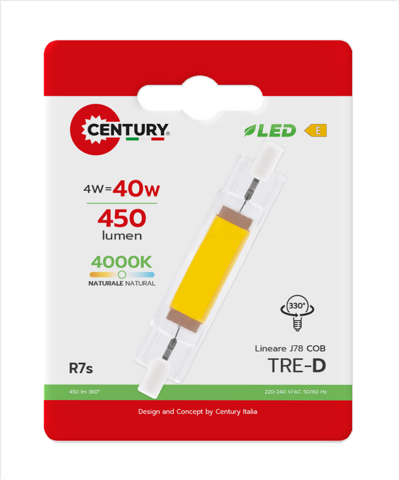 CENTURY - LAMP. LED TRE-D COB TRCOB-047840BL