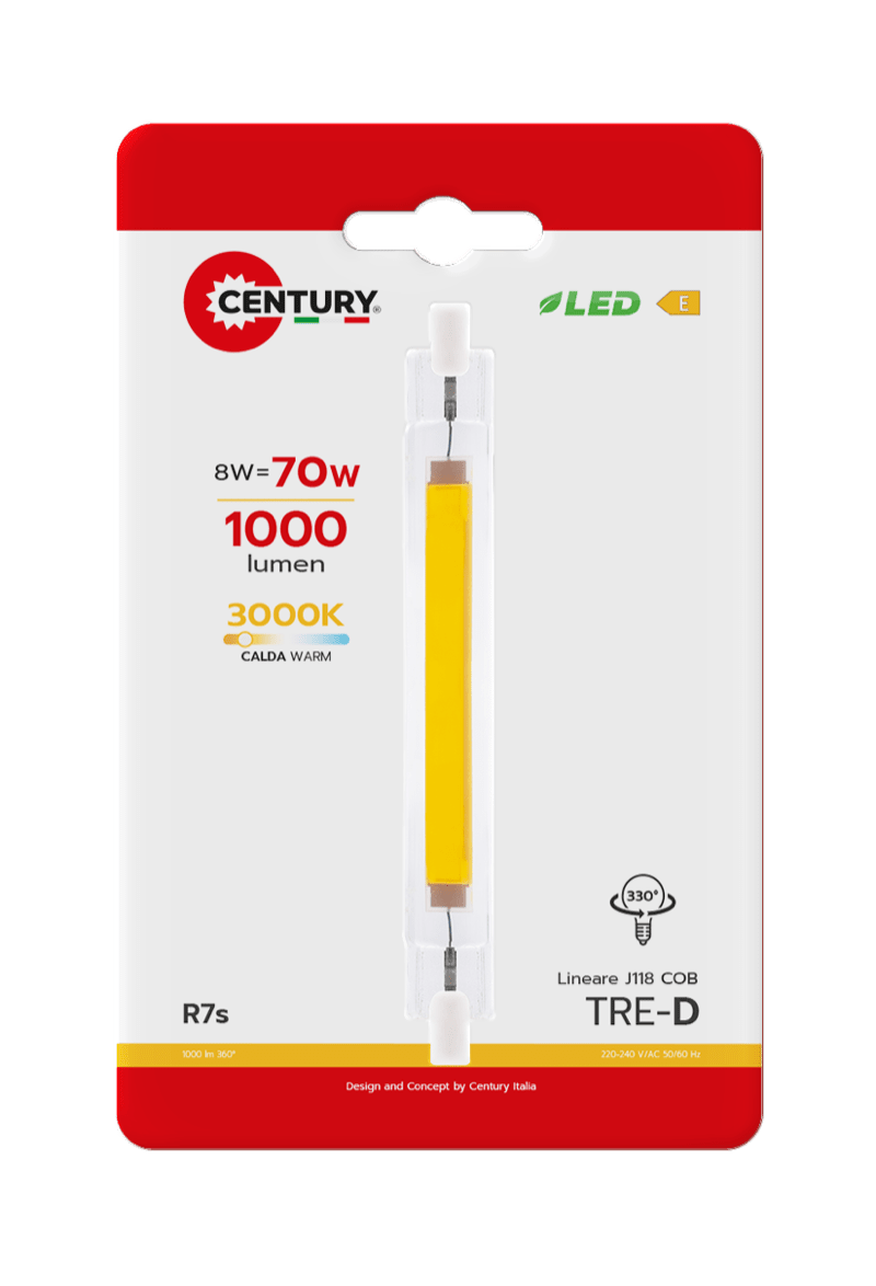 CENTURY - LAMP. LED TRE-D COB TRCOB-0811830BL