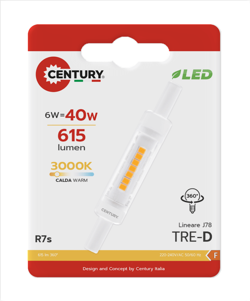 CENTURY - LAMP. LED TRE-D SLIM TRS-057830BL