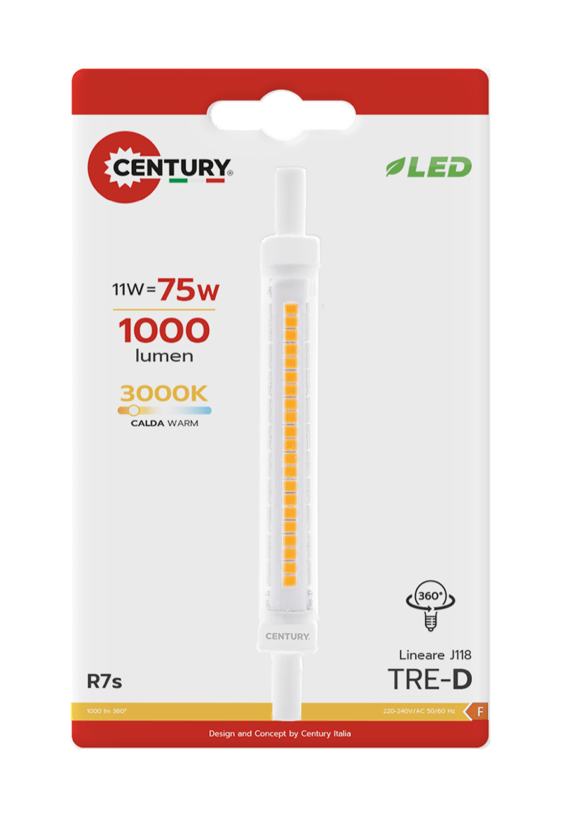 CENTURY - LAMP. LED TRE-D SLIM TRS-0811830BL