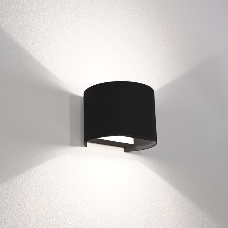 CENTURY - APPLIQUE LED UP&DOWN TONDO NERO