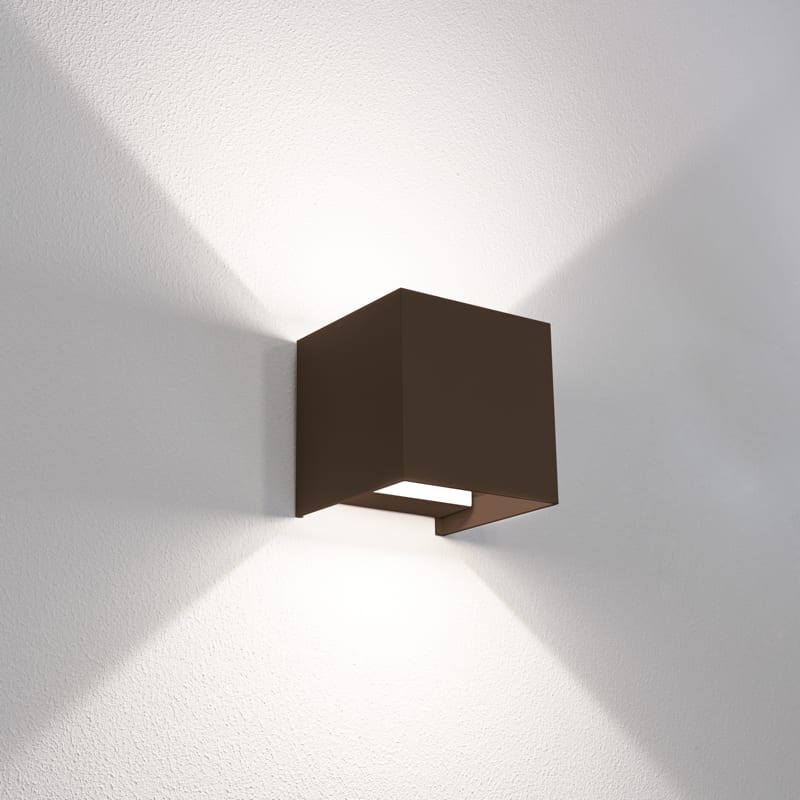 CENTURY - APPLIQUE LED UP&DOWN QUADRATO CORTEN