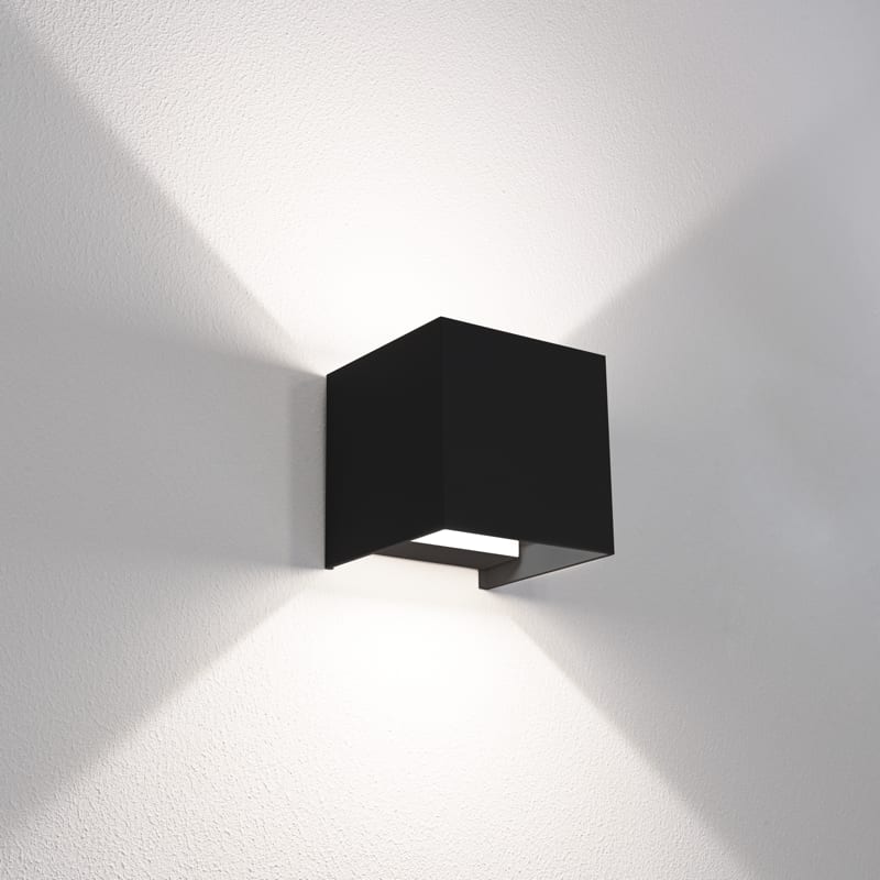 CENTURY - APPLIQUE LED UP&DOWN QUADRATO NERO
