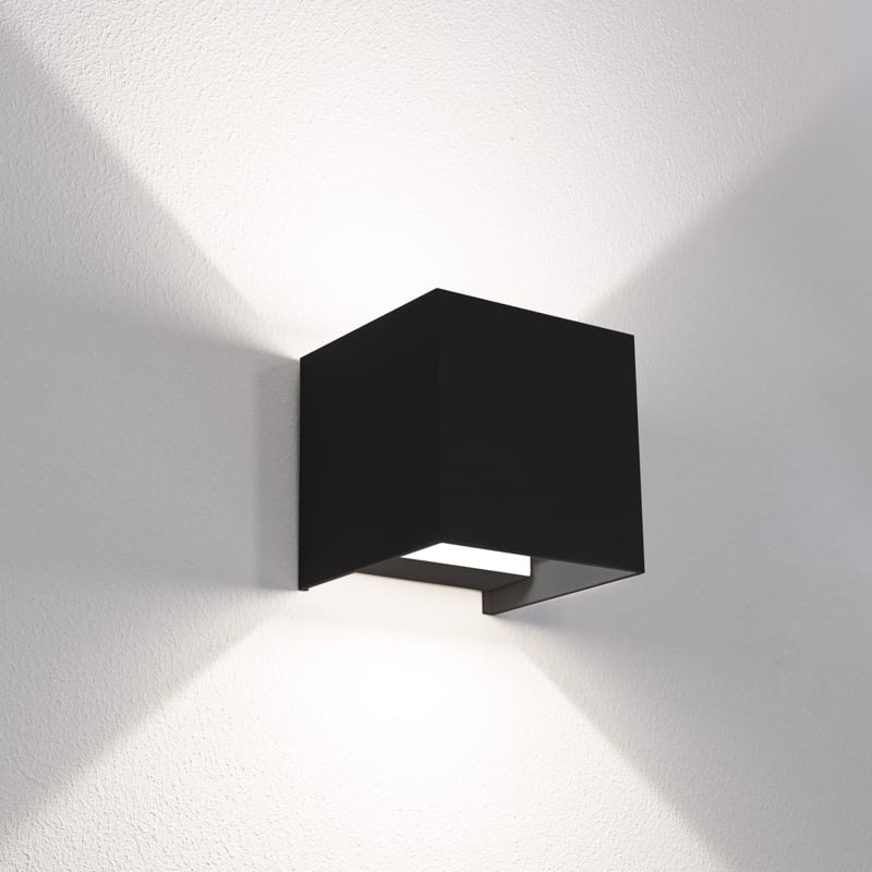 CENTURY - APPLIQUE LED UP&DOWN QUADRATO NERO