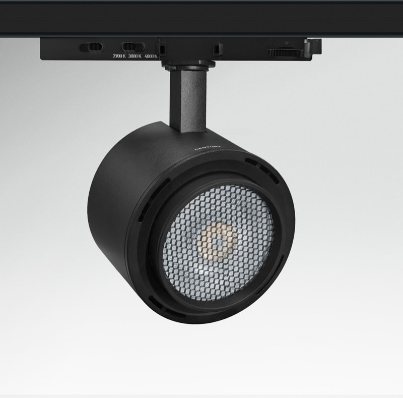 CENTURY - SPOTLIGHT LED ZOOM NERO 3CCT