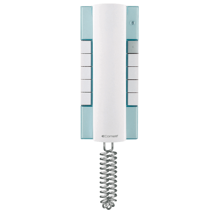 COMELIT - Serie Style - Citofono Elegance, sistema Simplebus 2, espandibile 6 pulsanti + 3 LED