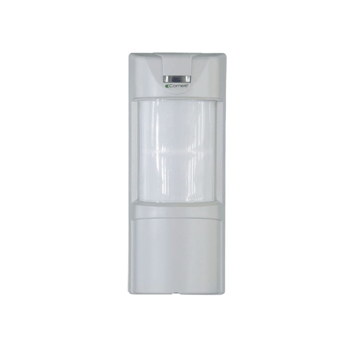 COMELIT - Sensore doppia tecnologia da esterno, PIR+MW 24GHz, portata 18m angolo 90°, pet immune 35kg, IP55