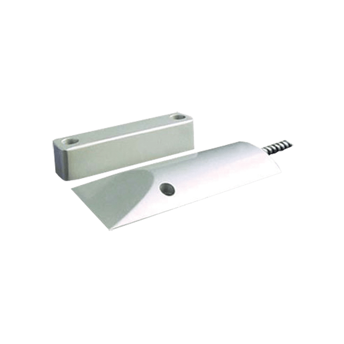 COMELIT - Contatto magnetico per porte basculanti alluminio, cavo con guaina metallica, 62x105x20mm