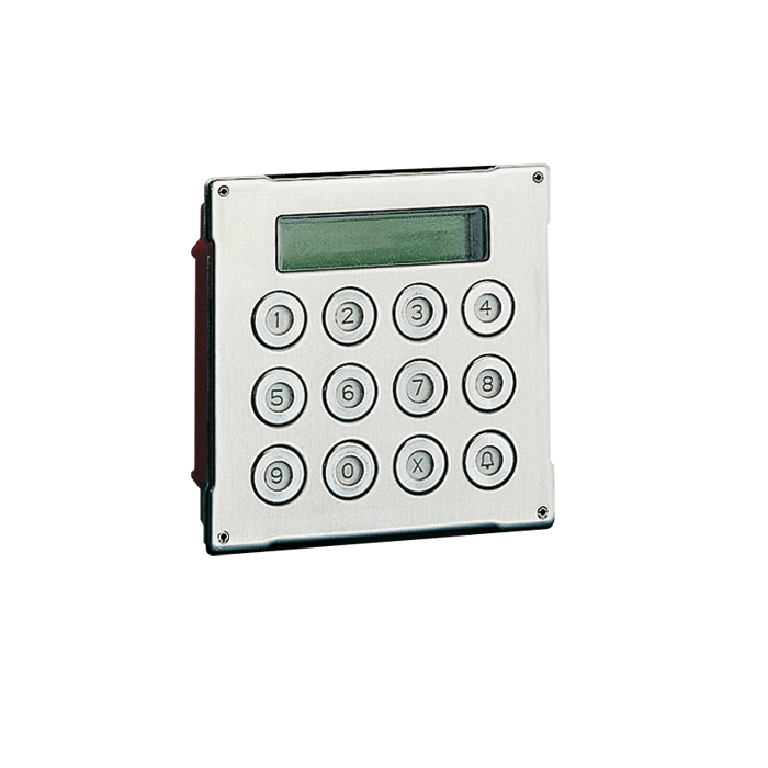 COMELIT - Serie Vandalcom - Modulo chiamata digitale, sistema Simplebus, acciaio inox 2,5mm, tastiera 12 pulsanti, max 120000 utenti
