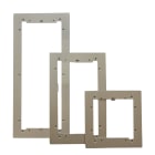 COMELIT - Serie Ultra - Cornice filo muro alluminio anodizzato 3 moduli, 149x329x3mm