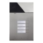 COMELIT - Serie 3one6 - Pulsantiera audio in acciaio inox AISI 316, 8 pulsanti 2 file, sistema ViP, pulsanti sense, LED segnalazione, IK08