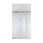 COMELIT - Serie 3one6 - Pulsantiera audio in acciaio inox AISI 316, 8 pulsanti 2 file, sistema ViP, pulsanti sense, LED segnalazione, IK08