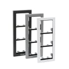COMELIT - Serie Ikall - Telaio da parete 1 modulo, alluminio pressofuso antracite, 125x125x37.5mm