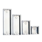 COMELIT - Serie Powercom - Custodia da parete acciaio inox 3 moduli, 123x303x32,5mm