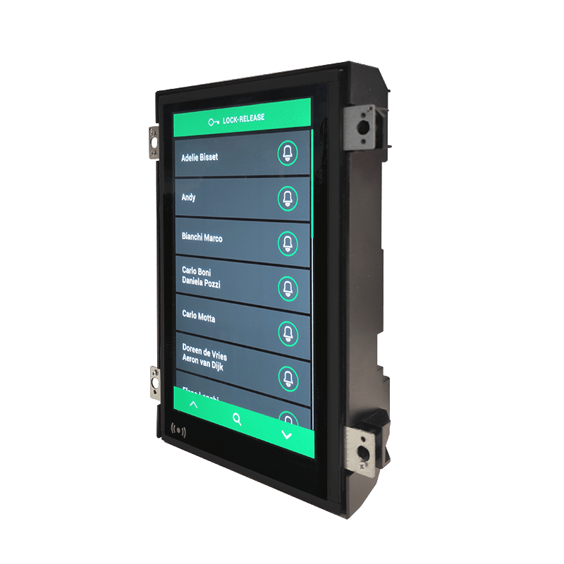 COMELIT - Modulo touch screen 8" per gruppi Ikall, sistema ViP, protocollo seriale S, accessori fissaggio per pulsantiere terze parti