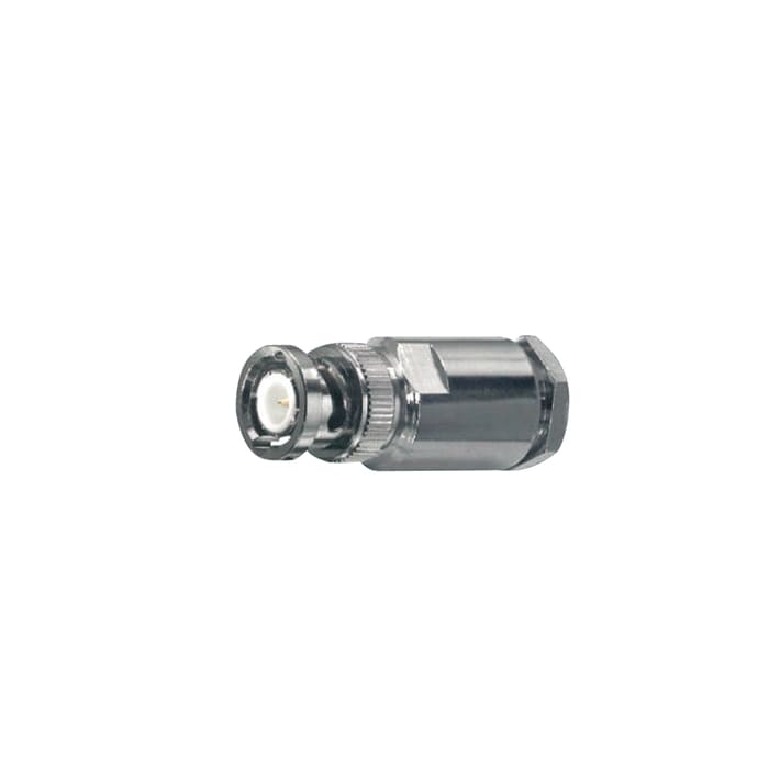 COMELIT - Connettore BNC da saldare e avvitare, ottone nichelato, isolamento teflon, cavi Comelit RG11