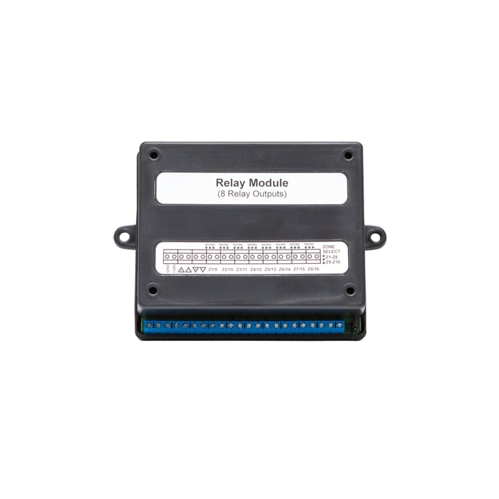 COMELIT - Modulo espansione 8 relè per centrale Eracle 43CPC008, 24VDC, contatti 1A@12V/0.5A@24V, seriale, 130x111x41mm