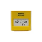 COMELIT - Pulsante giallo per attivazione estinzione, elemento flessibile, segnalazione ottica, installazione parete