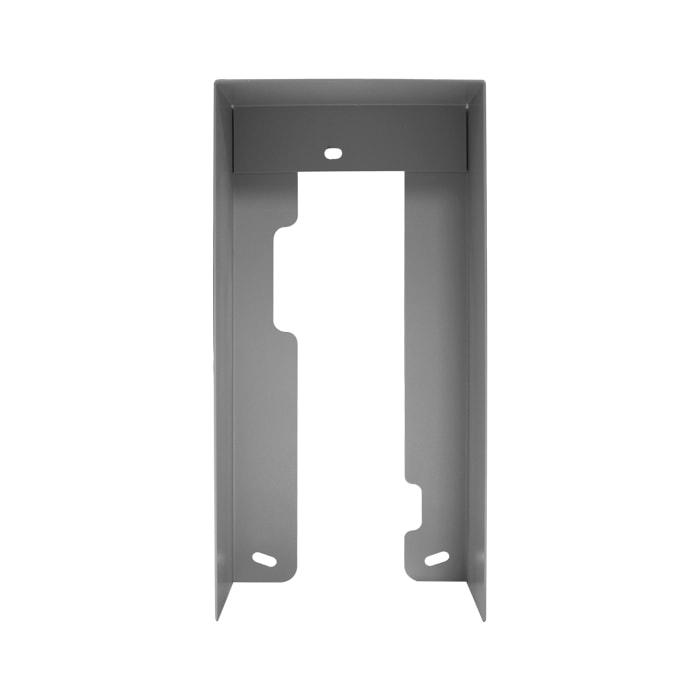 COMELIT - Serie Quadra - Visiera antipioggia per pulsantiera, alluminio verniciato grigio, 99x210x41mm