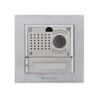 COMELIT - Serie Ikall Metal - Kit posto esterno aggiuntivo monofamiliare, sistema ViP, pulsantiera silver 1 pulsante, gruppo A/V 4682HKE, indirizzo 101
