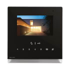 COMELIT - Serie Icona - Monitor 4.3"/16:9 touch screen nero, vivavoce a colori, sistema ViP, full-duplex, boucle magnetique