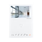 COMELIT - Serie Mini - Monitor 4.3"/16:9 vivavoce a colori, sistema ViP, 7 pulsanti soft touch, boucle magnetique, PoE