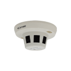 COMELIT - Serie Smart - Telecamera AHD a colori Full HD 1080p, ottica fissa 3.6mm, contenitore rilevatore di fumo per interni