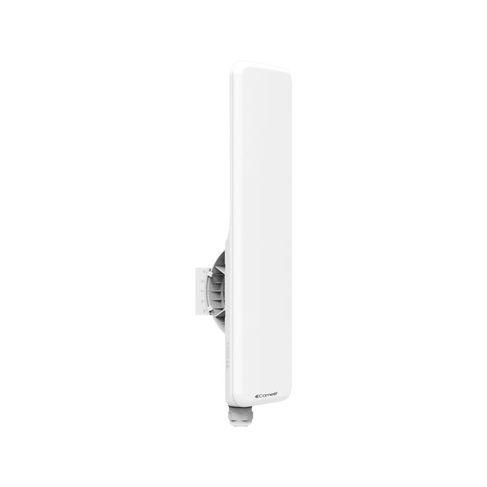 COMELIT - Base station MIMO 5GHz 802.11ac, copertura 5km, antenna settoriale 90° 18dBi, throughput 500Mbps, staffa montaggio inclusa, alimentazione PoE 24V