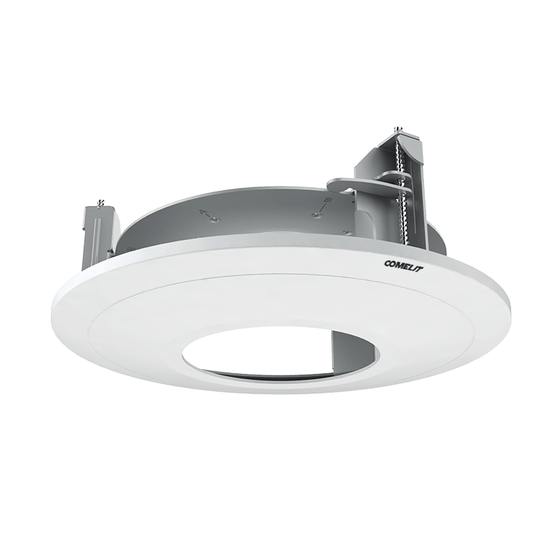 COMELIT - Serie Advance - Staffa incasso soffitto per telecamere vandaldome, installazione rapida