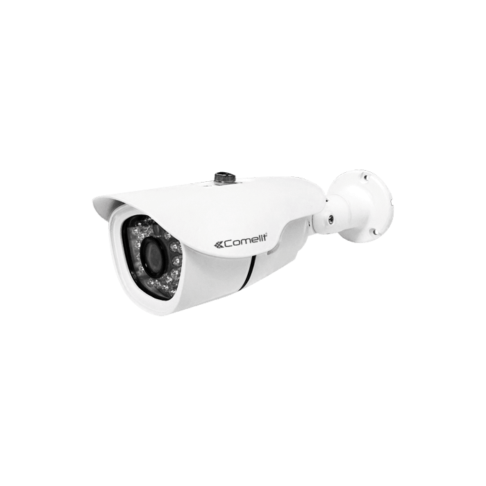 COMELIT - Telecamera IP bullet 4MP, ottica motorizzata varifocal 2.8-12mm autofocus, IR 25m, contenitore IP66, compatibile ONVIF