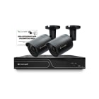 COMELIT - Kit IP, NVR 4 canali IPNVR104EPOE HDD 1TB + 2 telecamere bullet IPCAM102B + cartello 43500