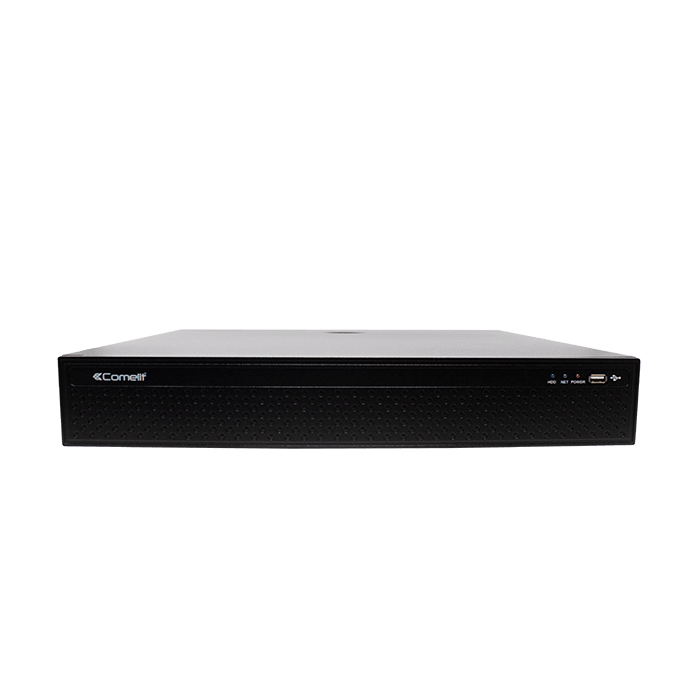 COMELIT - Serie Smart - NVR 16 canali IP con PoE integrato, risoluzione 8MP, compressione H.265, video analisi, HDD 2TB