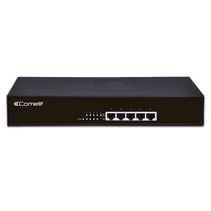 COMELIT - SWITCH, 5 PORTE (4 POE) GIGABIT